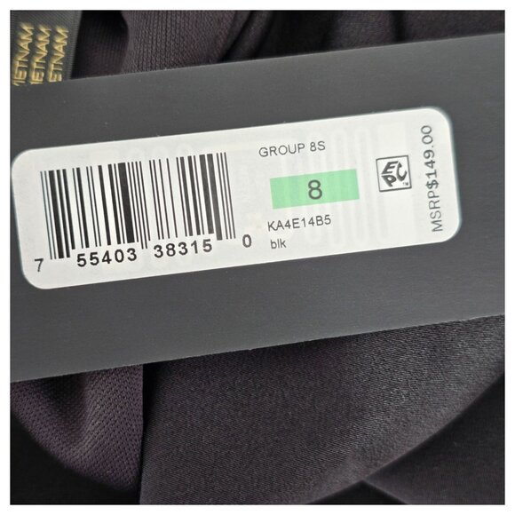 Donna Karan New York Women's Mock-Neck Ruched Asymmetrical Dress Size 8 NWT - Picture 10 of 13